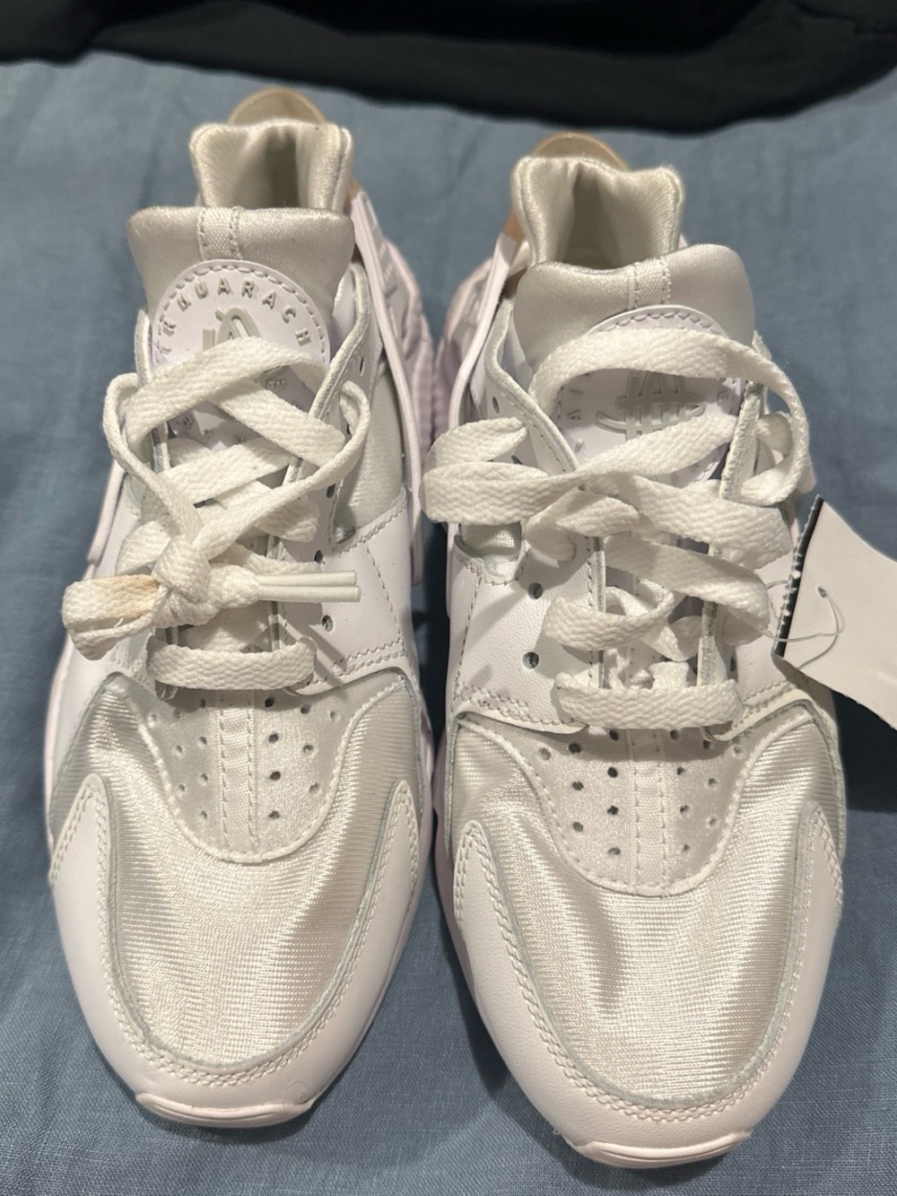 Nike White Lace-Up Athletic Sneakers